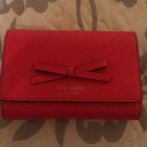 New red Kate Spade Wallet